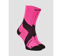 Chaussettes De Cyclisme Noires Et Roses X-socks Bike Expert Crew Xsbqxps25u-p140