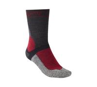 Chaussettes de cyclisme pour homme Bridgedale VTT hiver Weight T2 Merino Sport Boot graphite/rouge 44-47