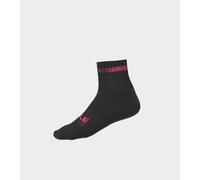Chaussettes De Cyclisme Q-SKIN 12CM ALE' LOGO Noir-Rose Fluo