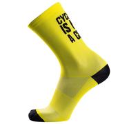 Chaussettes de cyclisme Ride jaune néon S-M