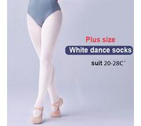 Chaussettes de danse de ballet blanches grandes tailles pour femmes, adultes et filles, utilisation spéciale pour la pratique du ballet et l'exercice, assez épaisses et renforcées pour les dames pesan