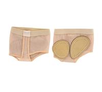 Chaussettes de Danse du Ventre de Ballet Respirantes Coussinets de Protection Souples pour Femmes Jazz Ballet Danse Moderne Antidérapantes Demi-Chaussettes en Mélange de Fibres (Taille L/38~39)