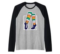 Chaussettes de Danse Irlandaise Stepdance Irlande Traditionnelle Manche Raglan