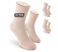 Chaussettes de danse Safersox, 3 Paires, Teint pêche, 39-42