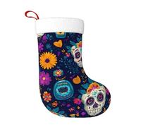 Chaussettes de décoration de Noël HJFCZH Jour des morts Décoration de la maison Doux et confortable pour le bureau Arbre de Noël Cheminée