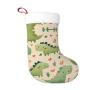 Chaussettes de décoration de Noël HJFCZH Lovely Little Dinosaur Baby Prints Décoration de la maison douces et confortables pour bureau, arbre de Noël, cheminée