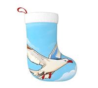 Chaussettes de décoration de Noël WHJDPP Mouettes volantes Photo Décoration de la maison Doux et confortable pour le bureau Arbre de Noël Cheminée