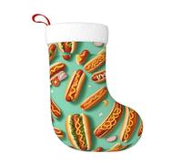 Chaussettes de décoration de Noël WHJSHOP Fun Food Hot Dogs Décoration de la maison douces et confortables pour le bureau, l'arbre de Noël, la cheminée