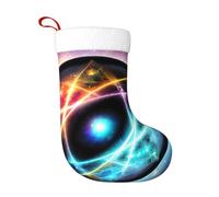 Chaussettes de décoration de Noël WHJSSF Merveilleux Univers Imprimé Décoration de la Maison Doux et Confortable pour Bureau Arbre de Noël Cheminée