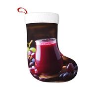 Chaussettes de décoration de Noël YYHWHJDE Sweet and Sour Grape Juice Impression Décoration de la maison Doux et confortable pour le bureau, l'arbre de Noël Cheminée