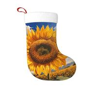 Chaussettes de décoration de Noël YYHWHJDE tournesols dans le soleil levant impression décoration de la maison doux et confortable pour le bureau arbre de Noël cheminée