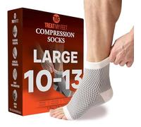 Chaussettes de fasciite plantaire chaussettes de compression et de manchon de pied: soutien de la cheville et de la voûte plantaire - Chaussettes de soulagement de l'œdème pour hommes et femmes - L