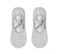 Chaussettes de fitness avec grip en caoutchouc pour le yoga, le pilates et les activités de danse offrant un pied sûr et une respirabilité pour une utilisation prolongée (couleur amande)