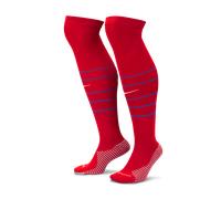 Chaussettes de foot montantes Nike Dri-FIT FFF Strike Domicile University Red/Bright Blue/Blanc 38-42