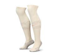 Chaussettes de foot montantes Nike Dri-FIT FFF Strike Extérieur Pale Ivory/Bright Blue/Light Madder Root 42-46