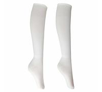 Chaussettes de football longues de sport montantes pour homme et homme Noir, blanc, Taille unique