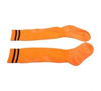Chaussettes de football renforcées avec fond en serviette épaisse pour absorber les chocs et respirer pendant les jeux intenses (XL orange et noir)