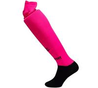 Chaussettes de hockey longues, élastiques. Tissus techniques haute performance qui favorisent la respiration et couvrent les genoux (FR/ES, Alpha/lettres, TG, Taille normale, Taille Tall, RoseF-Noir)