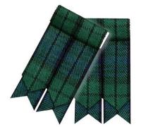 Chaussettes de kilt écossais en laine acrylique avec motifs tartan - Noir - Taille Unique