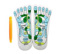 Chaussettes de massage 1/2 paire - Chaussettes d'acupression en coton, Chaussettes de réflexologie plantaire, Chaussettes manuelles pour soulager la douleur | Chaussettes réflexes plantaires spa avec