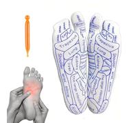 Chaussettes De Massage Des Pieds - Ensemble De Bâtons De Thérapie Par Points, Outil De Relaxation Pour Femme, Aide À Soulager La Pression | Accessoire De Semelles Apaisantes Pour Améliorer La Circulat