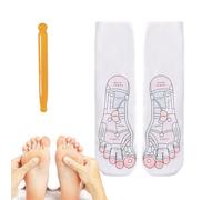 Chaussettes de massage, respirantes et élastiques avec outil, chaussettes de massage des pieds en coton - pour salon, chambre à coucher, dortoir, appartement, dames, mère, père, épouse, personnes