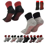 Chaussettes de Mise à la Terre Pieds Nus Unisexes,Barefoot Grounding Socks for Unisex,Konjoun Super Socks,Chaussettes d'extérieur antidérapantes et Respirantes avec séparateur d'orteils