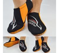 Chaussettes de natation de 3 mm pour sports nautiques, adaptées pour la plongée avec tuba, le surf et plus encore (S, orange)