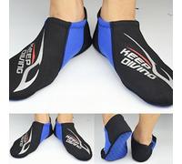 Chaussettes de natation de 3 mm pour sports nautiques, adaptées pour la plongée avec tuba, le surf et plus encore (M, bleu)