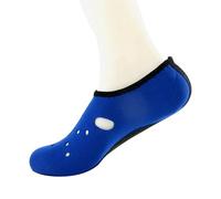 Chaussettes de natation légères avec semelles renforcées pour les activités de natation, les sources chaudes, la marche, la marche et le design antidérapant Chaussures aquatiques rembourrées, bleu