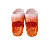 Chaussettes de natation pour bébé Chaussons Bout Ouvert Chaussures Filles Maison Chaussures Bébé Semelles Douces Sandales Femmes Simple Princesse Chaussures Unisexe Pantoufles en Feutre Femme, Orange