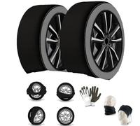 Chaussettes DE Neige 245/75 R16 PNEUS avec Jante 16 Mesure XXL 1 Paire DE Chaussettes DE Glace APPROUVÉES pour Voitures, SUV, 4×4, Vans KIT ANTIDÉRAPANT MONTÉ sur Les Roues MOTRICES Max 30KM/H