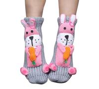 Chaussettes De Noel À Personnaliser Femme Chaussettes De Noël À Tricoter, Colorées Et Douillettes pour Une Tenue d'hiver À Mignon Rigolo Drôle Motif Mode Chic Cadeaux