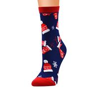 Chaussettes De Noel À Personnaliser Femme Chaussettes De Noël À Tricoter, Colorées Et Douillettes pour Une Tenue d'hiver Pelucheux Et Épais en Velours De Corail Cadeaux