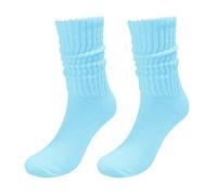Chaussettes De Noel, Chaussette Femme P0010 mi-Mollet Amples à Bulles Grosse Maille rétro décontractées Style Marin à Plusieurs Couches pour Hommes et