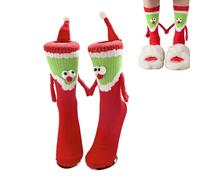 Chaussettes de Noël,Chaussettes Aimantées Qui Se Tiennent | Décoratives Amusantes Respirantes pour Ados Pâques Adultes Femmes Valentin Hommes