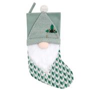Chaussettes de Noël - Couleurs vives et sûres, chaussettes vertes à suspendre pour la cheminée, décorations de Noël vertes pour chaussettes nains tricotées | Pour traiter les , la porte de la