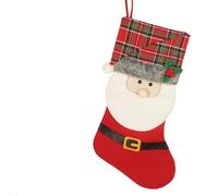 Chaussettes de Noël décoratives de 47 cm avec motif 3D | Sacs cadeaux réutilisables pour fêtes de Noël | Pour et adultes, bonbons et petits jouets et maison de vacances et, Un,