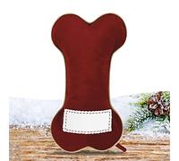 Chaussettes de Noël en forme d'os de chien - Chaussettes de Noël pour animaux de compagnie - Sacs cadeaux de grande capacité - Chaussettes de Noël en toile de jute pour animaux de compagnie -