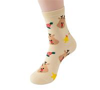 Chaussettes De Noel Enfant Douces GarçOns Filles De Dessin Animé | Chaussette Chaude Enfant Mi-Mollet Chaussettes Thermiques éPaisses Chaussette D'Hiver DoubléEs En Polaire Amusantes