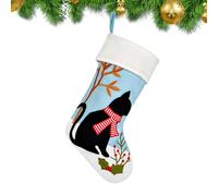 Chaussettes de Noël familiales | Motif animal de compagnie Décoration festive réglable rustique, Grands bas de Noël, pour remplissages, femmes, filles, adolescents, adultes, salles de classe, fête de