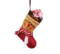 Chaussettes De Noël Pour La Famille - Bas Mignon en Forme de Sac à Bonbons | Décorations de Noël Accrochables - Pour les Bonbons, les Chocolats, les Garnitures, l'Arbre, la Cheminée, le Manteau de Che