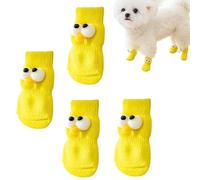 Chaussettes de protection d'hiver pour chien - Antidérapantes - Fournitures pour animaux de compagnie - Chaussettes antidérapantes tendance pour chiens, chats, chiots et chatons