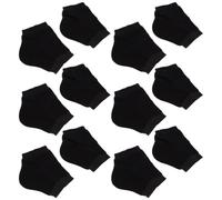 Chaussettes de Protection du Talon en Silicone et Coton 10 Paires | Doublure Gel au Talon, Conception Ouverte aux Orteils, pour Hommes et Porteurs de Talons, Usage