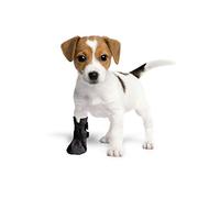Chaussettes de Protection et Récupération, Respirante pour Chien, Chat 100% Softshell - Chirurgical Housses de Protection des blessures, Stop Léchage (6(XXL)-12cm (4,7″) H - 28cm, Noir)