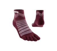 Chaussettes de randonnée Injinji Outdoor Midweight Mini-Crew Wool grenat S (37-40)