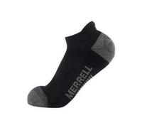 Chaussettes de randonnée basses Merrell Moab, chaussettes de marche d'épaisseur moyenne, évacuation de l'humidité et soutien de la voûte plantaire, noir, taille S-M