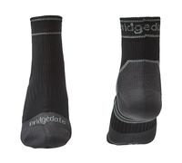 Chaussettes de randonnée Bridgedale Storm Lightweight Ankle M (40-43) noir/gris moyen