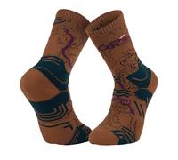 Chaussettes de randonnée BV SPORT SOCQUETTE TREK GR ''HAUTE - POLYAMIDE'' GR20 (MARRON/VERT) 45-47