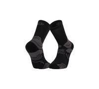 Chaussettes de randonnee bv sport trek gr haute noir gris